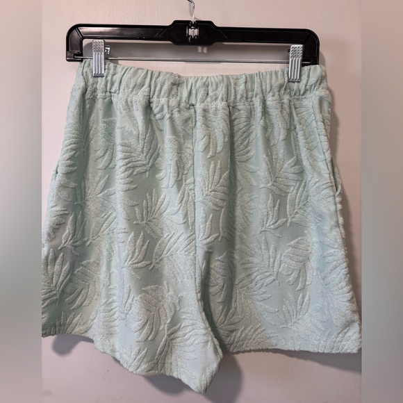 7 Seven For All Mankind Beach Summer Set Terry Cloth Shirt Shorts 2 Piece Size M - Picture 10 of 11